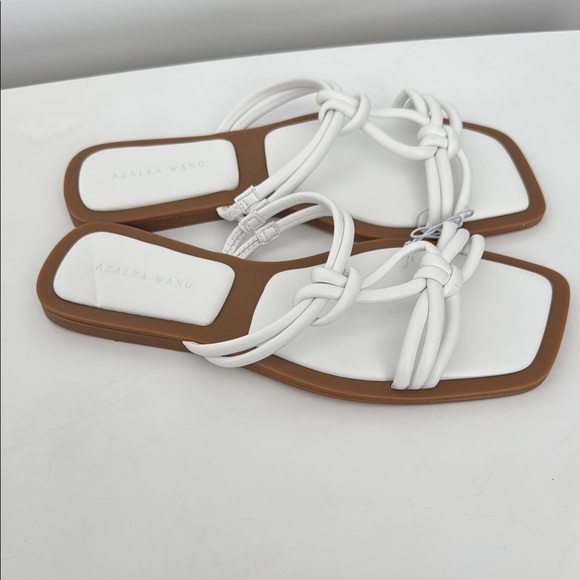AZALEA Wang White Knotted Sandals - Picture 2 of 4